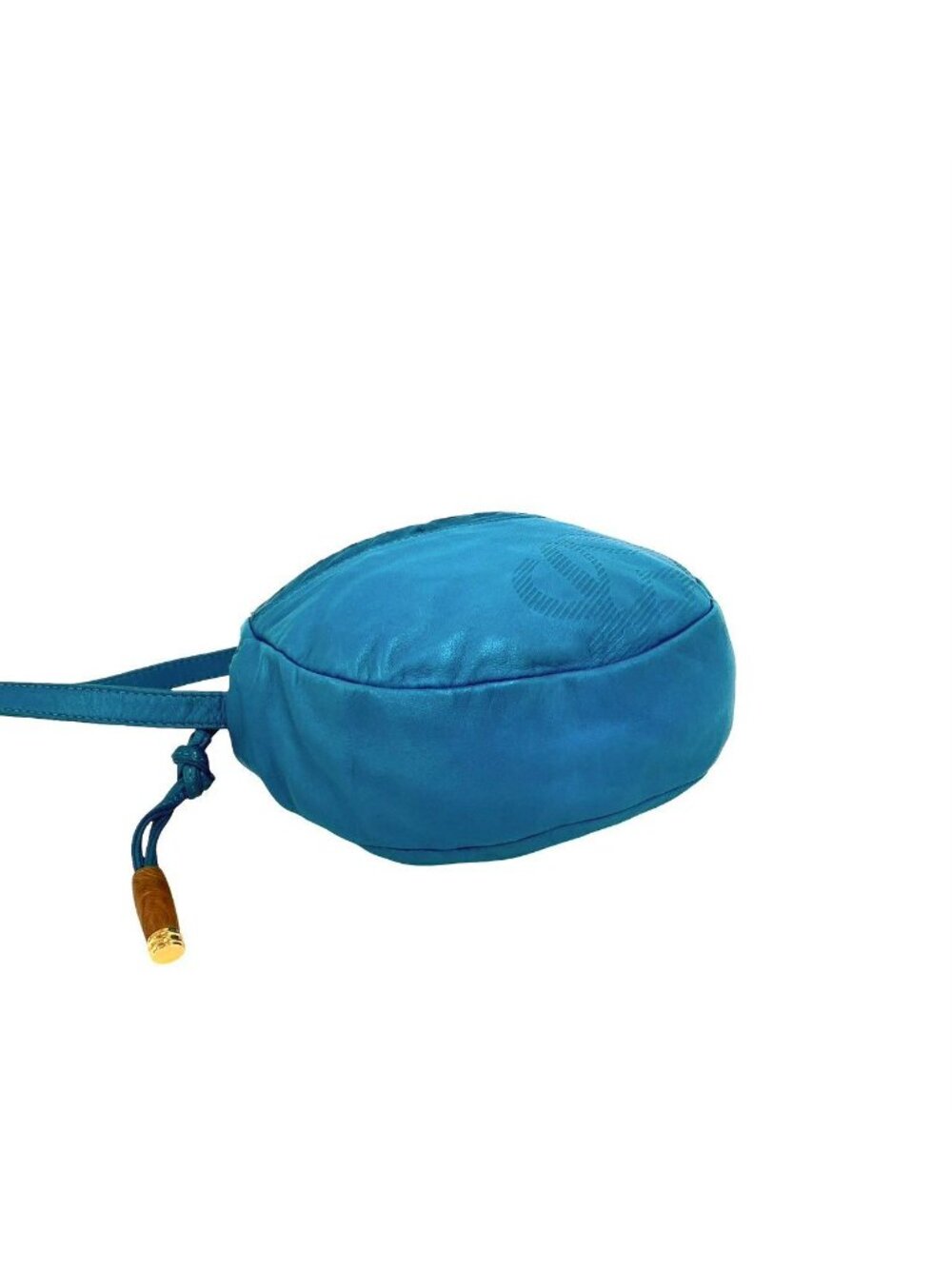 Loewe Anagram Logo Nappa Leather Mini Shoulder Bag Pochette Turquoise Blue - Picture 7 of 10